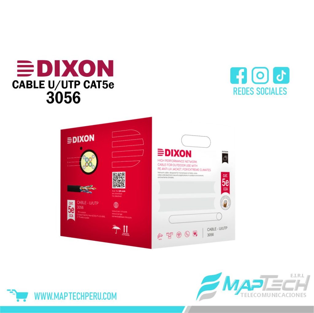 CABLE UTP CAT5E CCA EXTERIOR 3056 DIXON