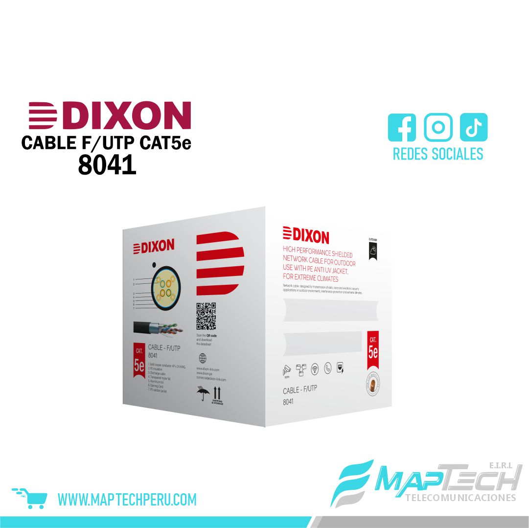 CABLE F/UTP CAT5E STP 8041 EXTERIOR DIXON