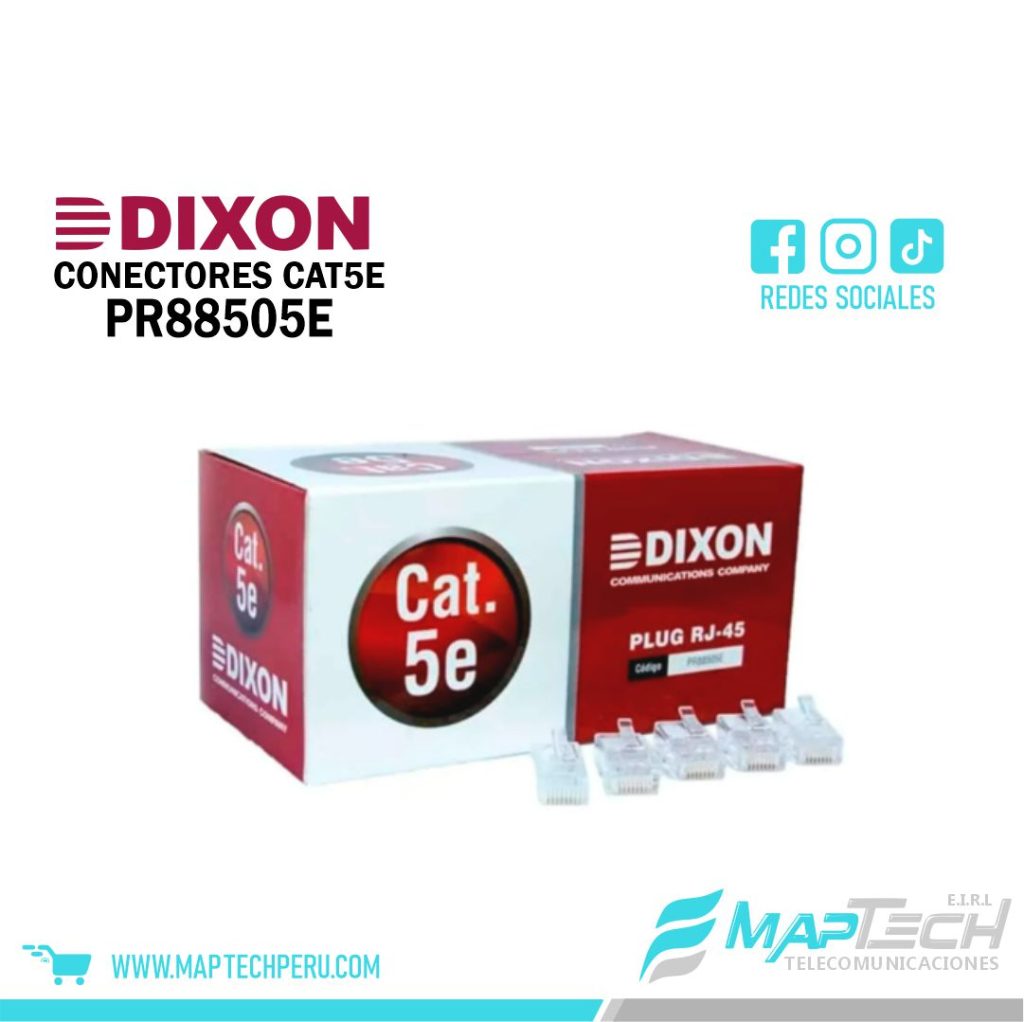 CAJA CONECTORES RJ45 CAT5e DIXON