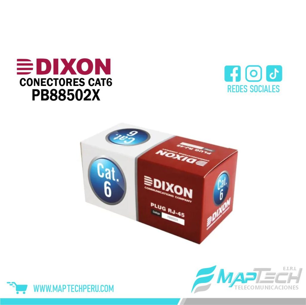 CAJA CONECTORES RJ45 CAT6 DIXON