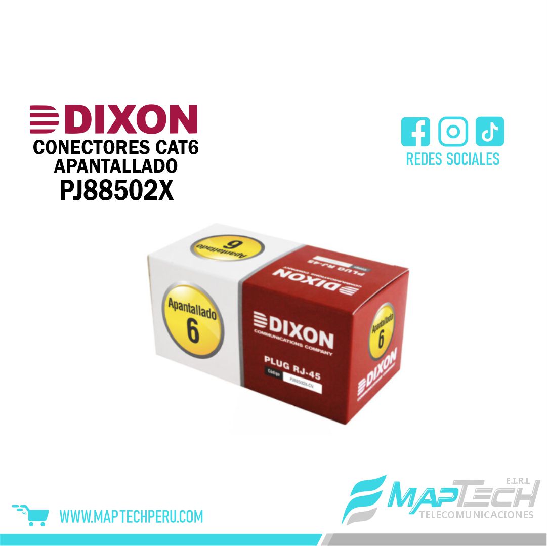 CAJA CONECTORES RJ45 CAT6 APANTALLADO DIXON