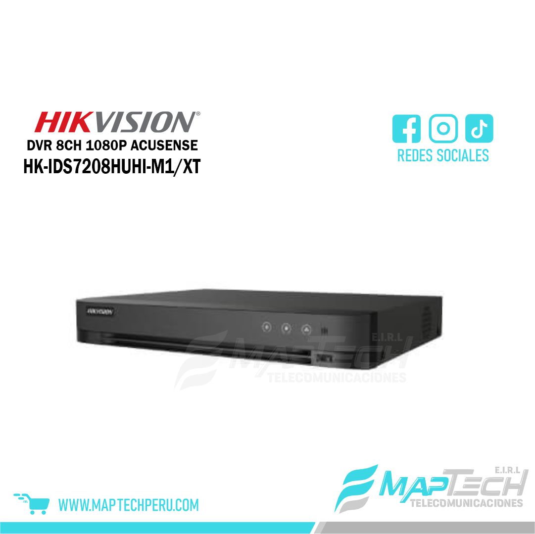 DVR 8CH 1080P ACUSENSE 1HDD HIKVISION