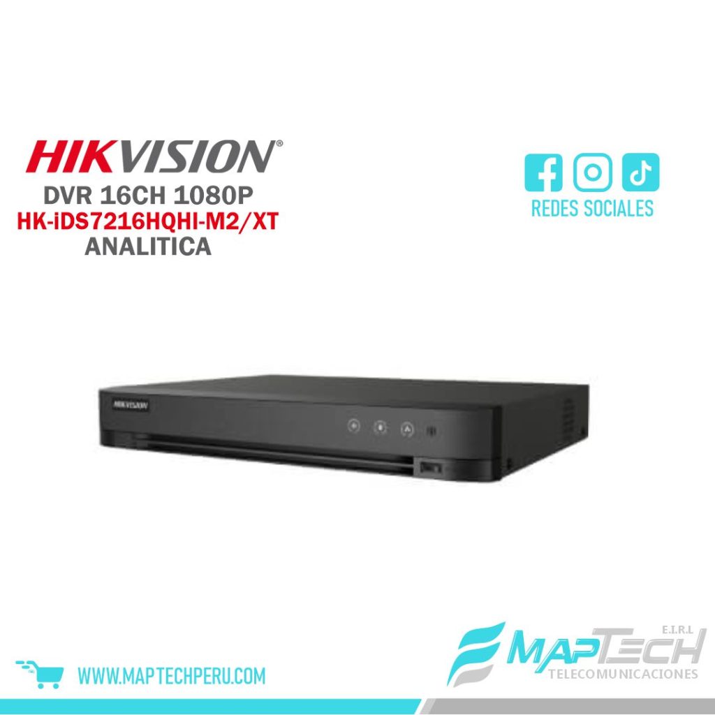DVR 16CH ACUSENSE 1080P HDMI 2HDD HIKVISION