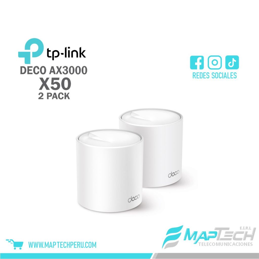 SISTEMA WIFI MESH TP-LINK DECO X50-2 AX3000 PACK 2