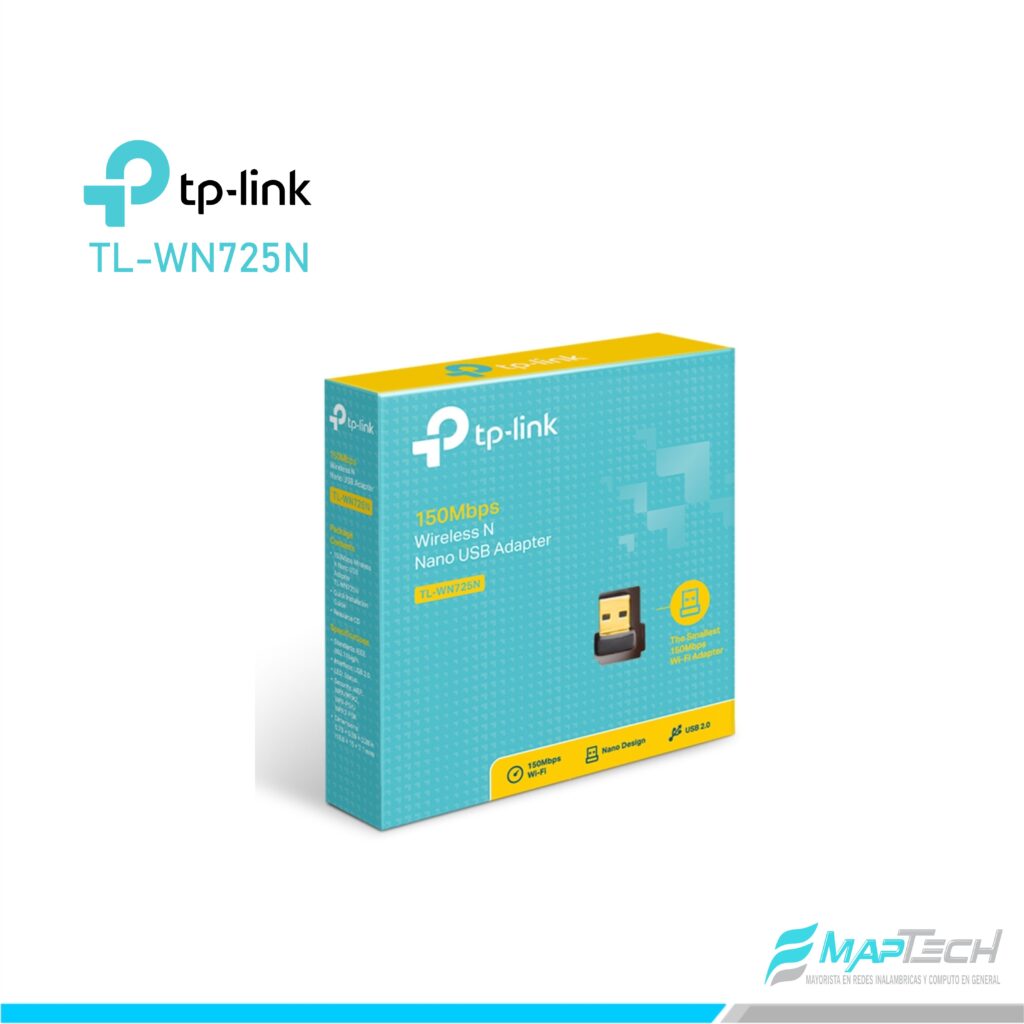 ADAPTADOR TP-LINK USB NANO WIRELESS 150MBPS TL-WN725N
