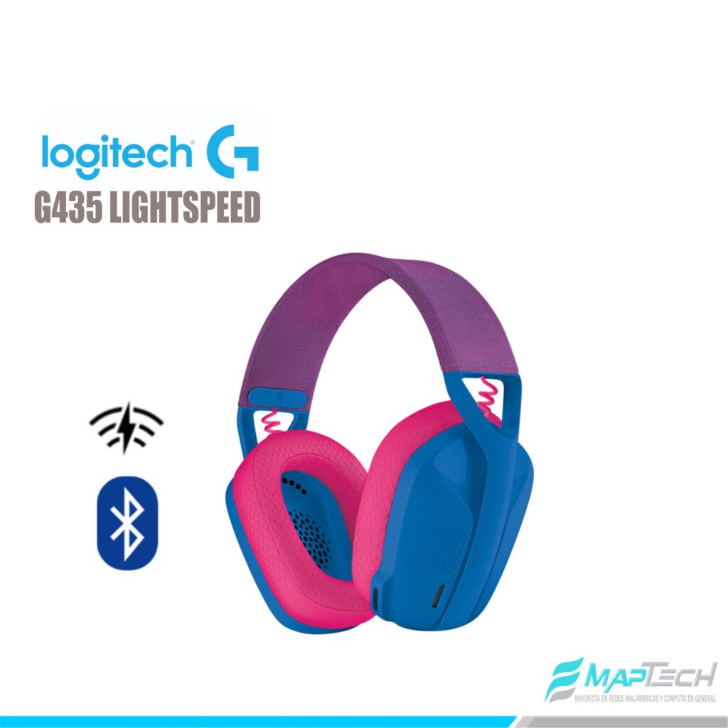 Audifono Gamer Logitech G G435 LIGHTSPEED Blue/Lila
