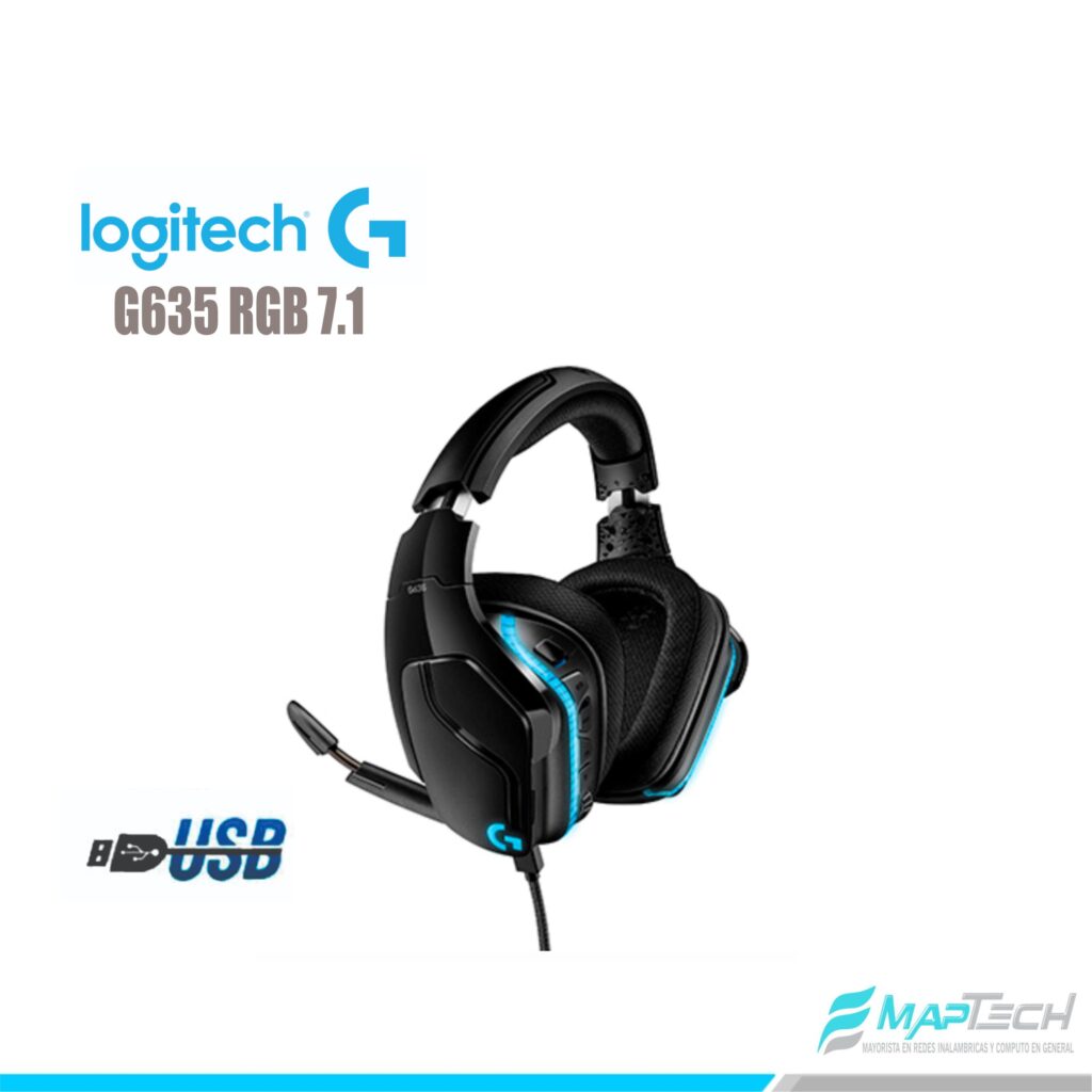 Audifono Gamer Logitech G G635 RGB 7.1 Surrround