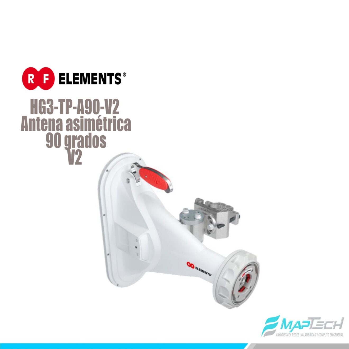 Antena Asimetrica 90 V2 Grados Hg3 Tp A90 V2 Rf Elements Maptech Perú 