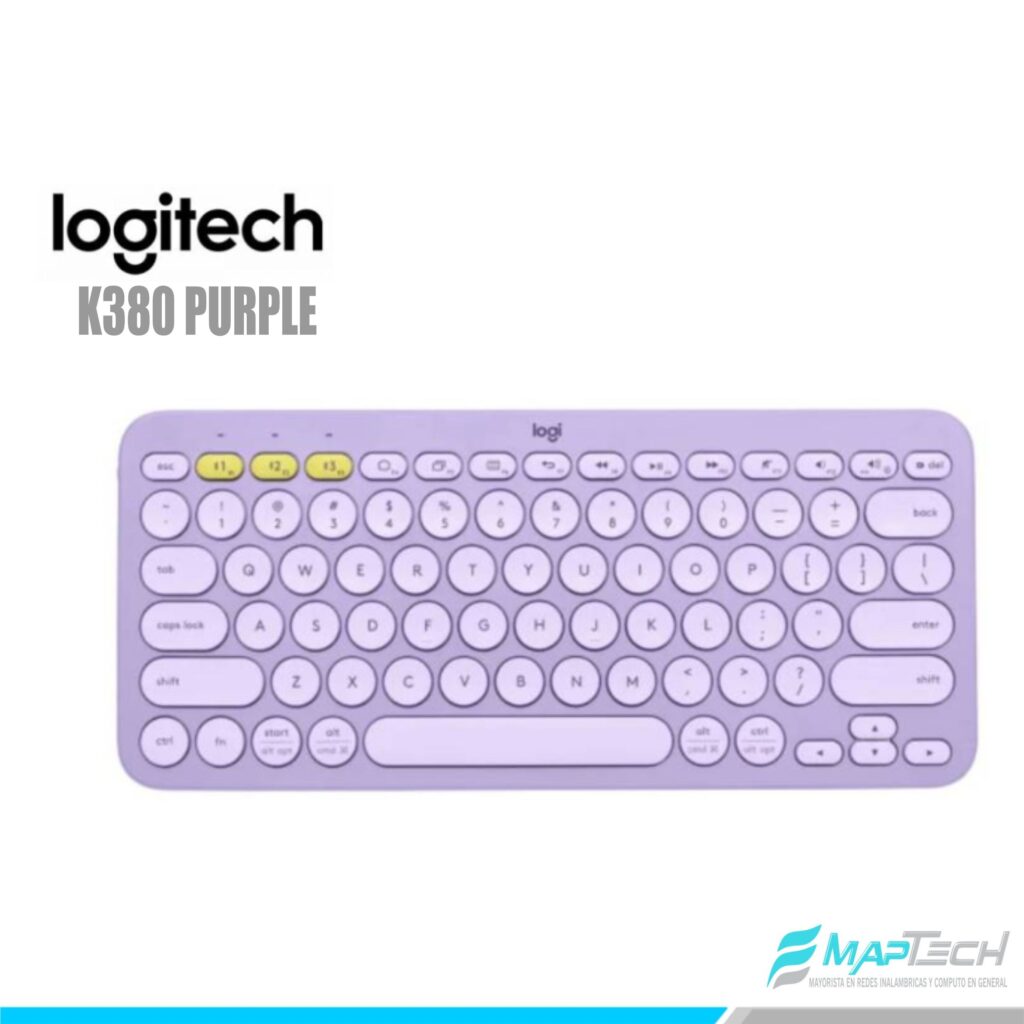 TECLADO BLUETOOTH LOGITECH K380 PURPLE MULTI DEVICE