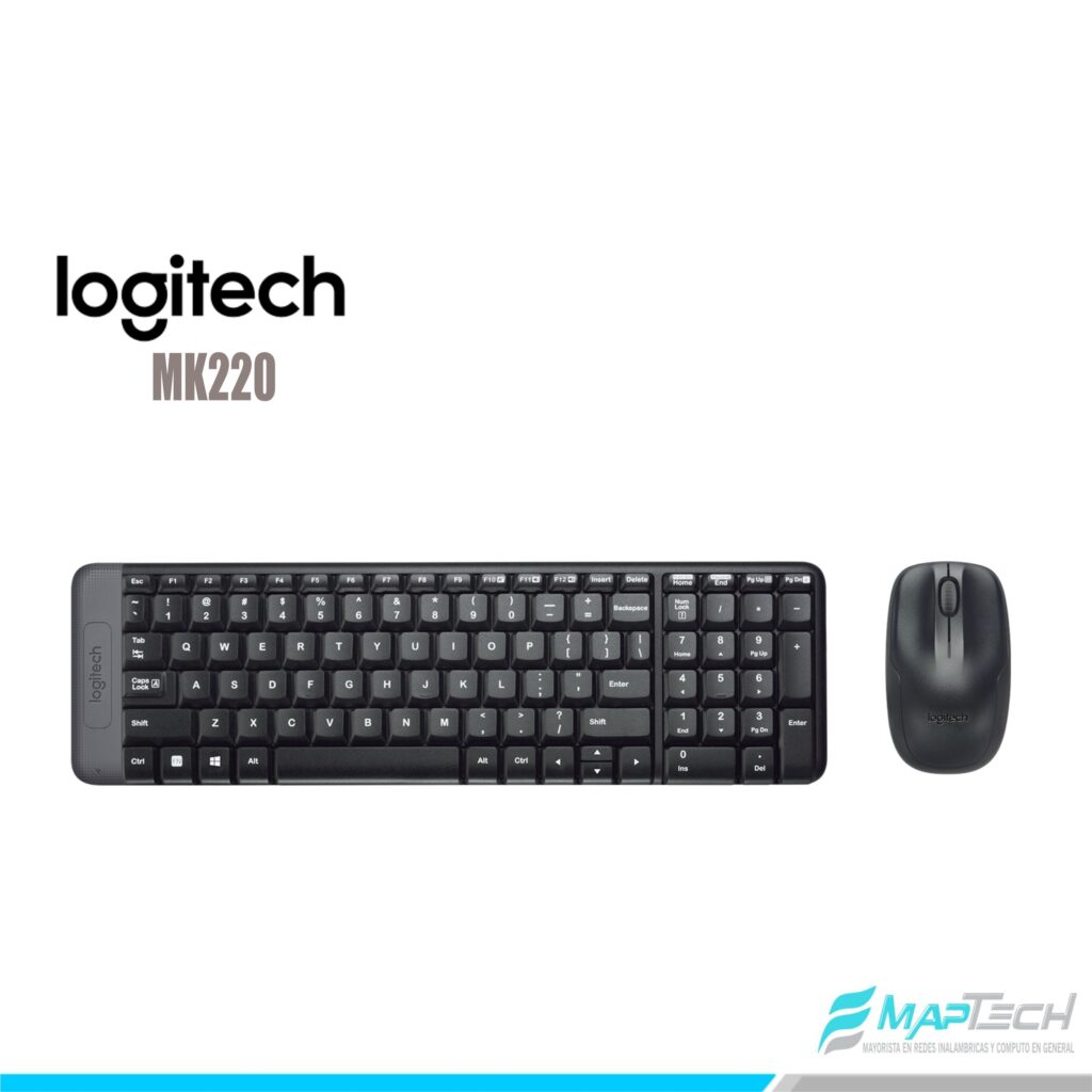 KIT TECLADO MOUSE INALAMBRICO LOGITECH MK220
