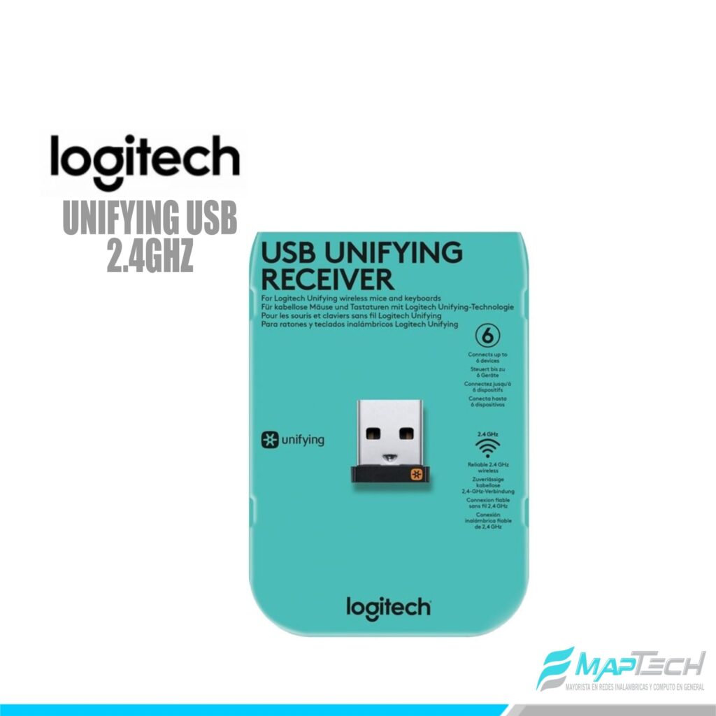 RECEPTOR INALAMBRICO LOGITECH UNIFYING USB 2.4GHZ