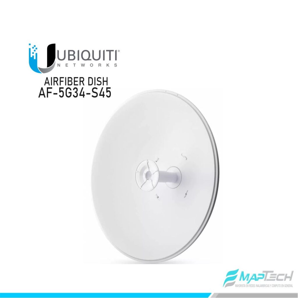 Antena Direccional Ubiquiti AF-5G34-S45 AirFiber AF-5X 5GHz 34dBi