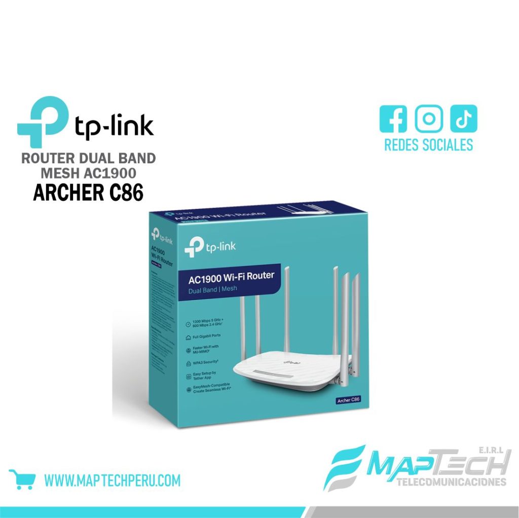 ARCHER C86 Router WiFi5 AC1900 doble banda TP-LINK