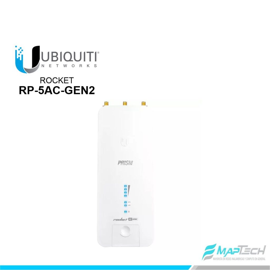 Radio Base UISP Rocket RP-5AC GEN2 28dBm 500Mbps 5GHz Inc. Poe