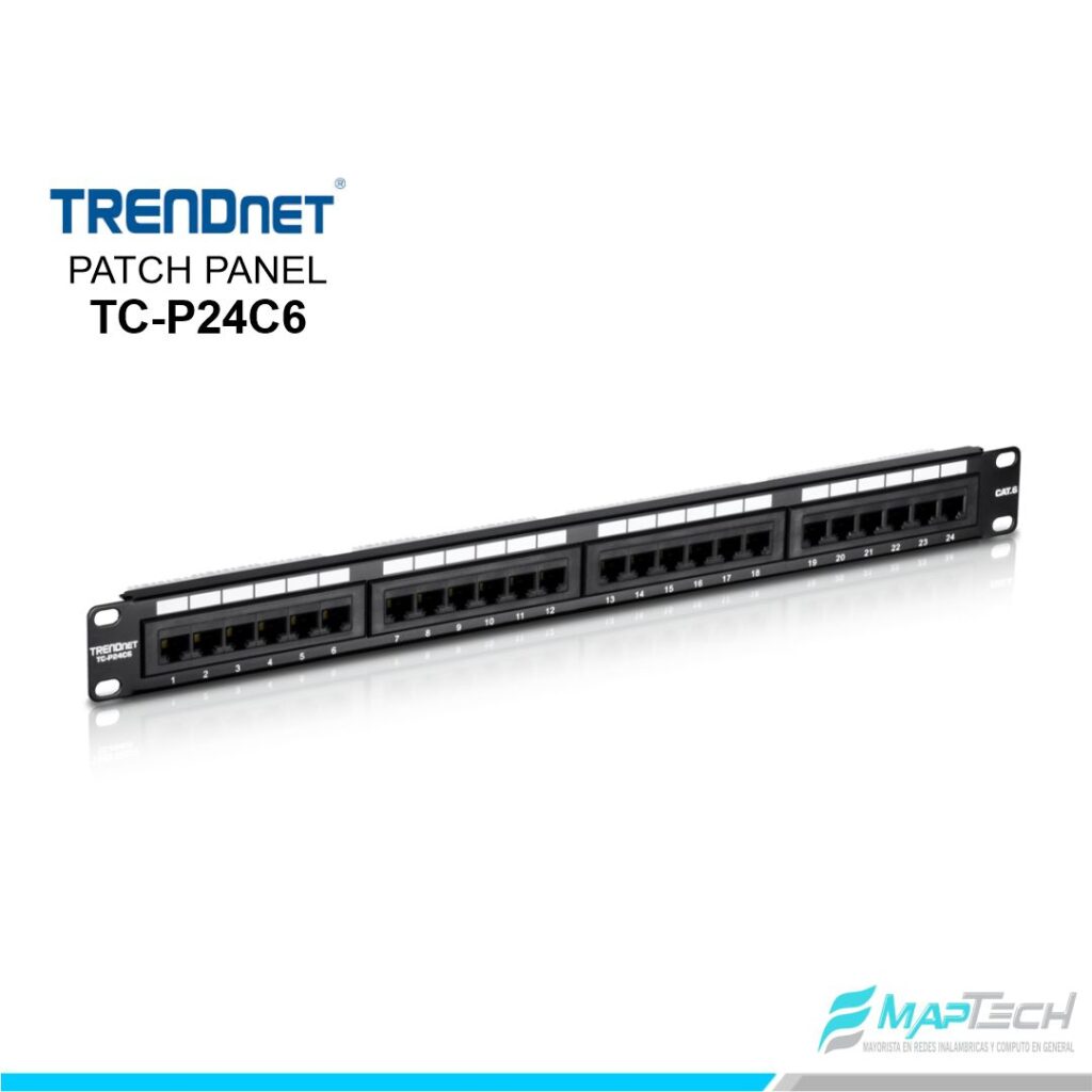 24-port Cat6 Unshielded Patch Panel