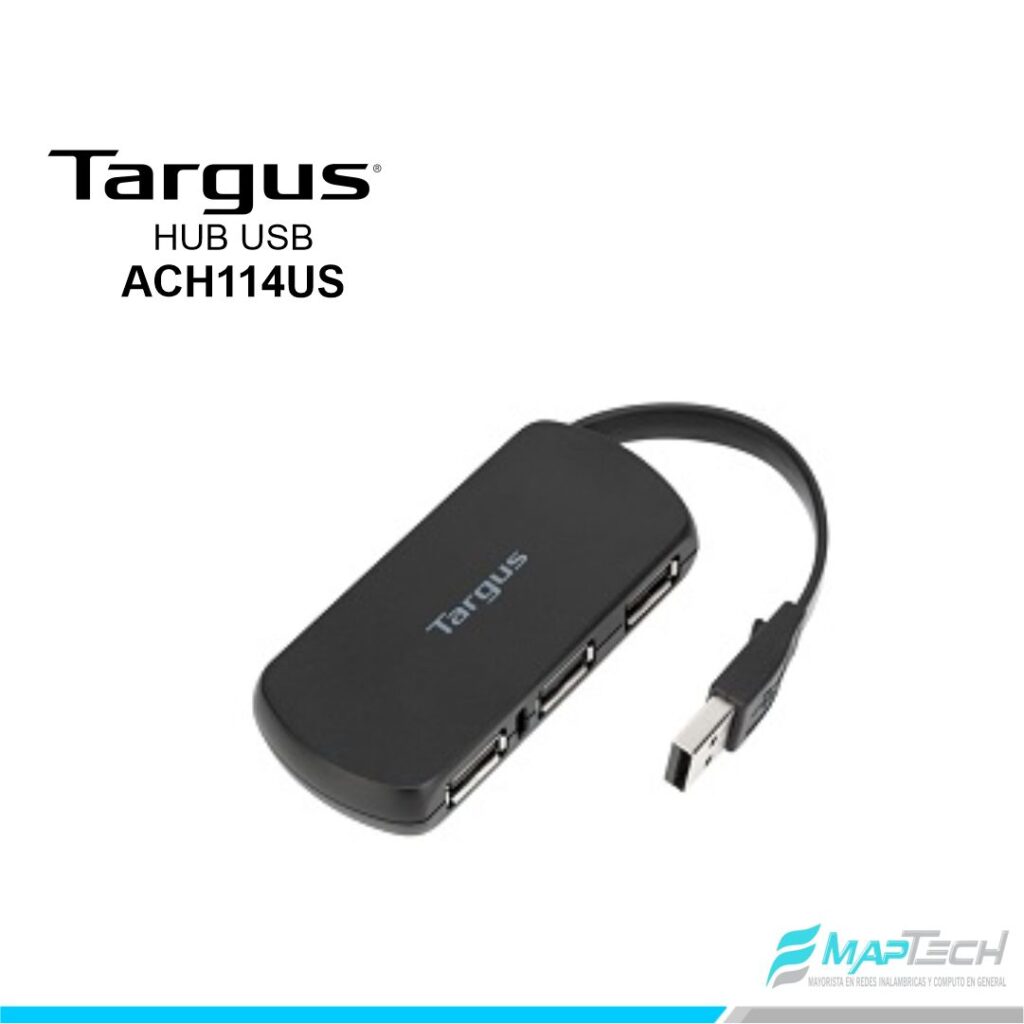 HUB USB TARGUS 4 PORT USB-A 2.0 BLACK