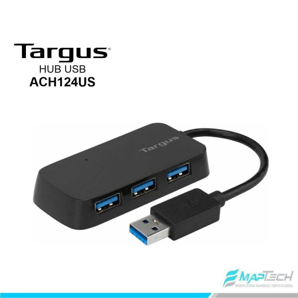 HUB USB TARGUS 4 PORT USB-A 3.0 BLACK
