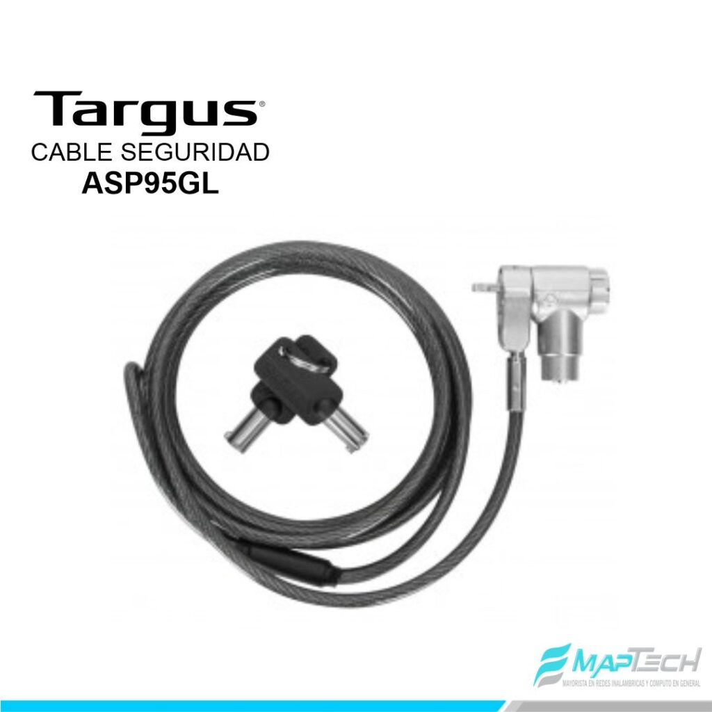 CABLE DE SEGURIDAD TARGUS DEFCON LLAVE WITH ADAPTABLE