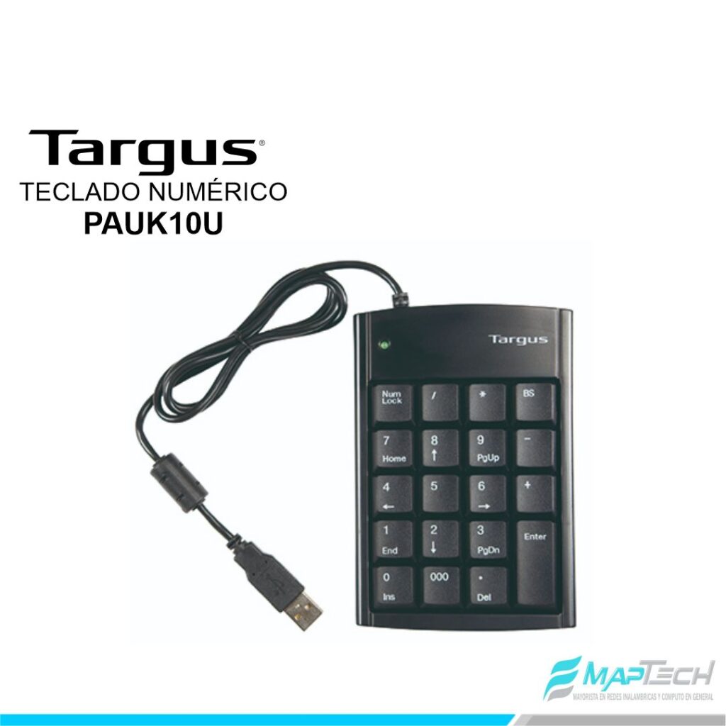 TECLADO NUMERICO TARGUS USB 2PORT