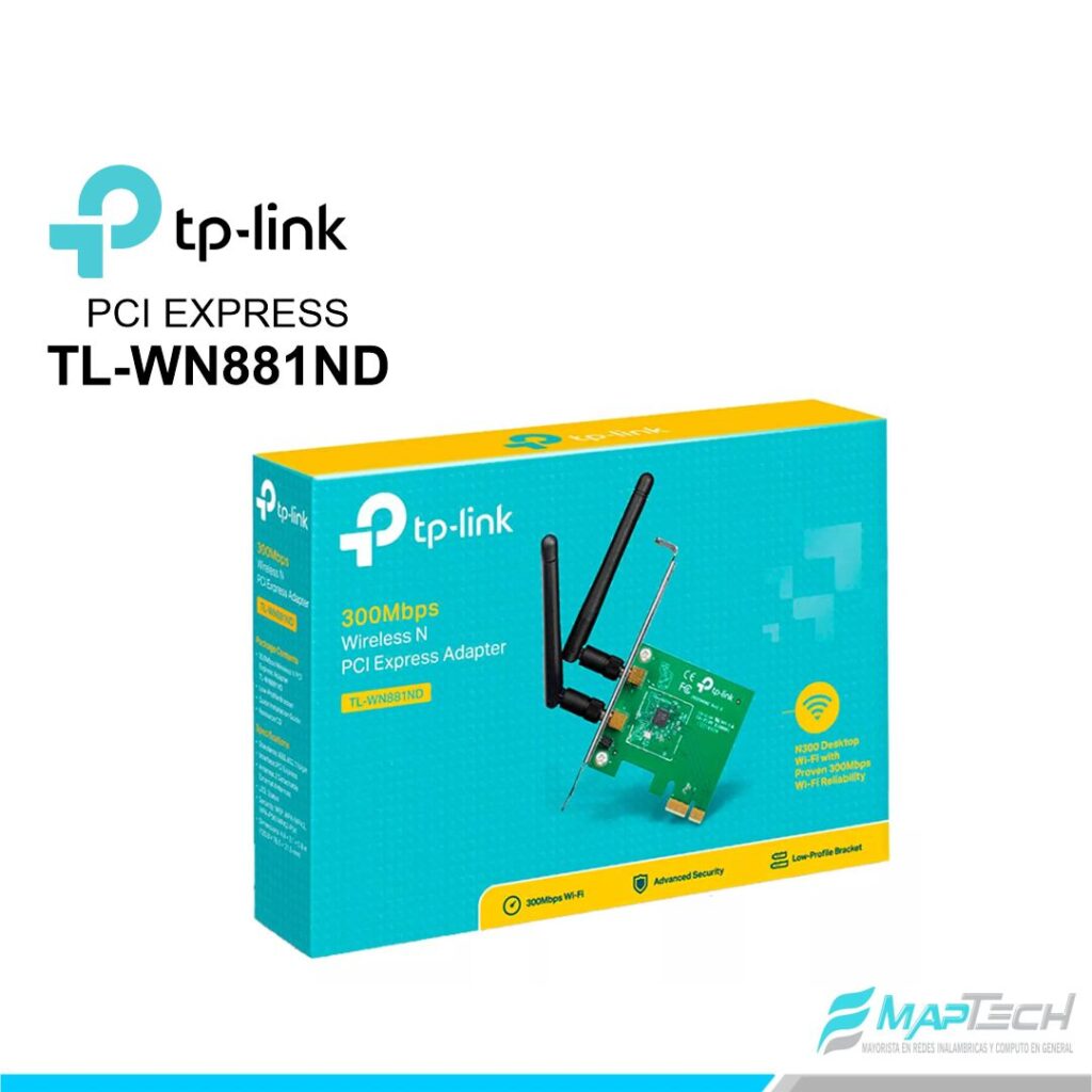 TARJETA DE RED TP-LINK PCI EXPRES WIRELESS TL-WN881ND