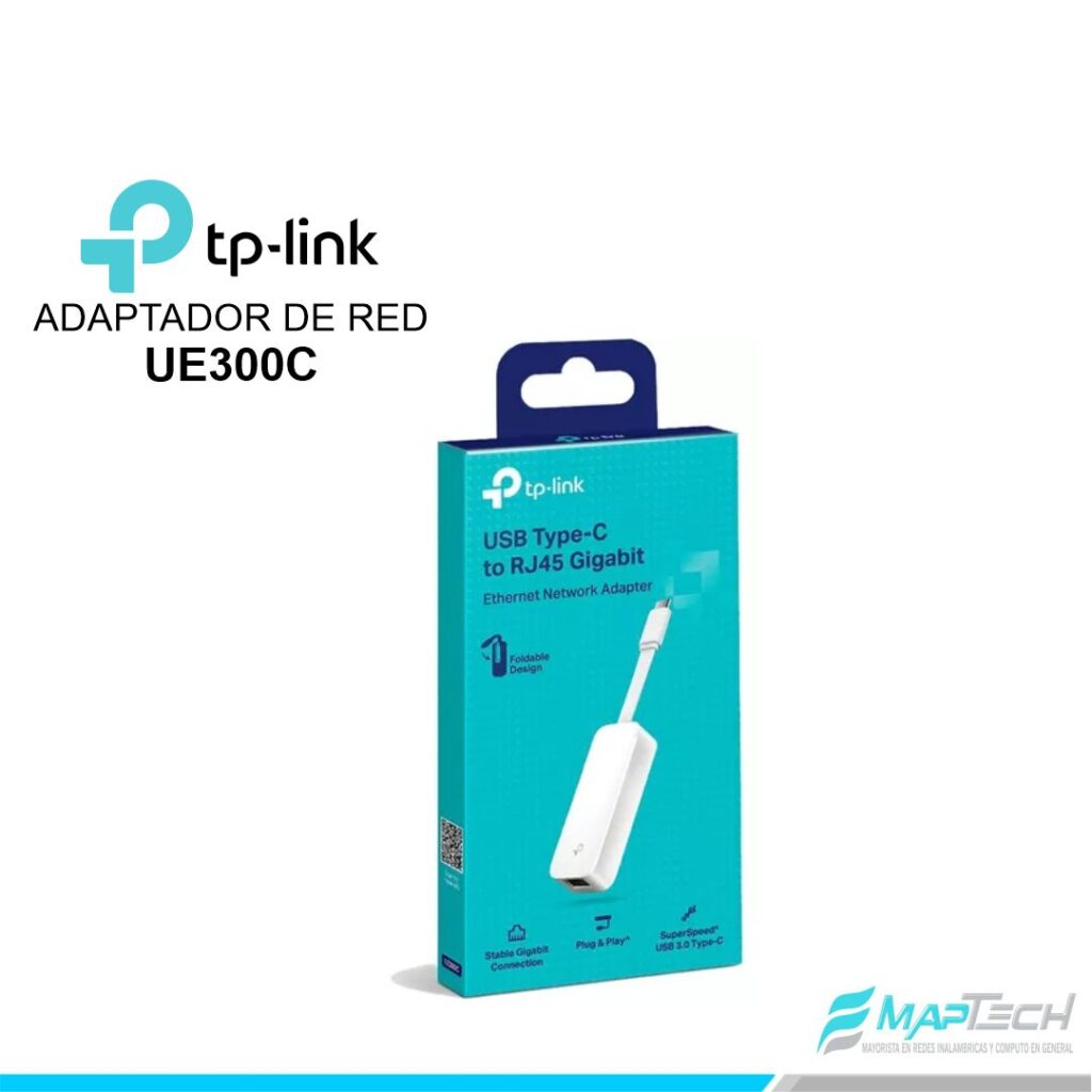 TP-LINK ADAPTADOR DE RED USB TIPO C A RJ45 UE300C