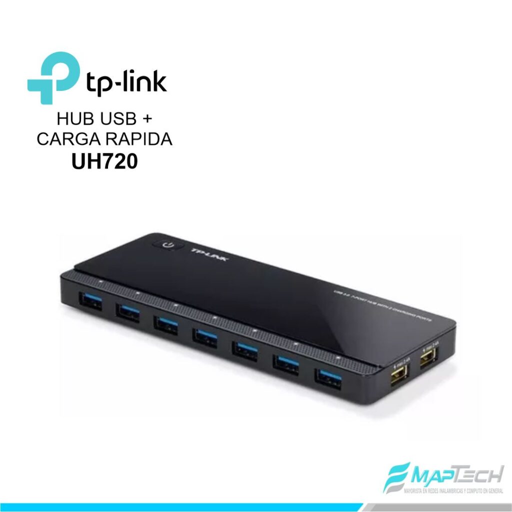 Hub 3.0 Tp-link Uh720 Usb 7 Puertos 3.0 + 2 Carga Rapida