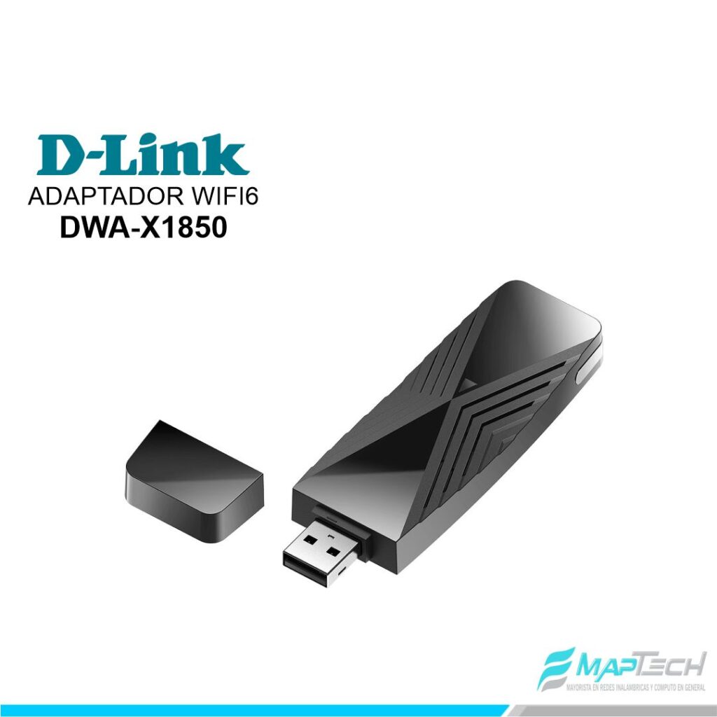 ADAPTADOR DWA-X1850 D-LINK Wi-Fi 6 USB 3.2