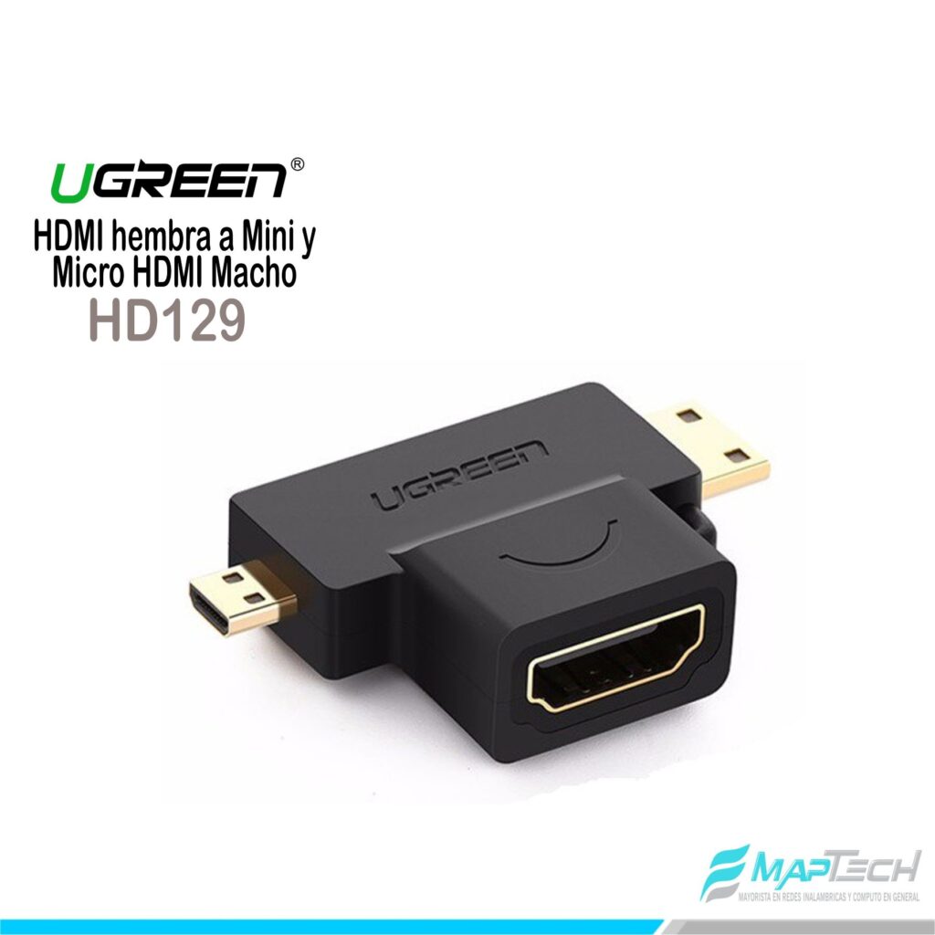 UGREEN HDMI hembra a Mini y Micro HDMI Macho E