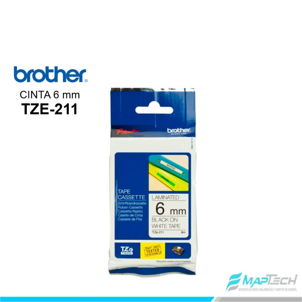 CINTA STD BLANCO 6MM (TZE-211)