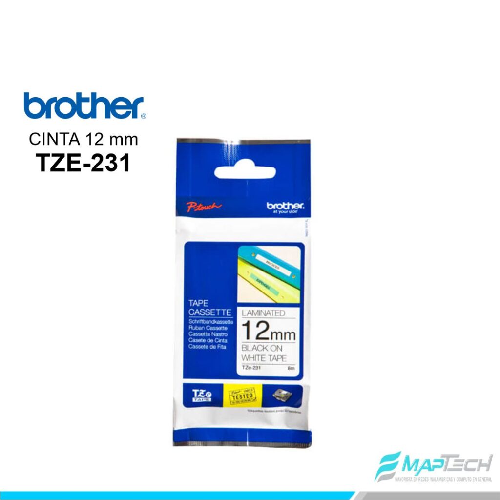 CINTA STD BLANCO 12MM (TZE-231)