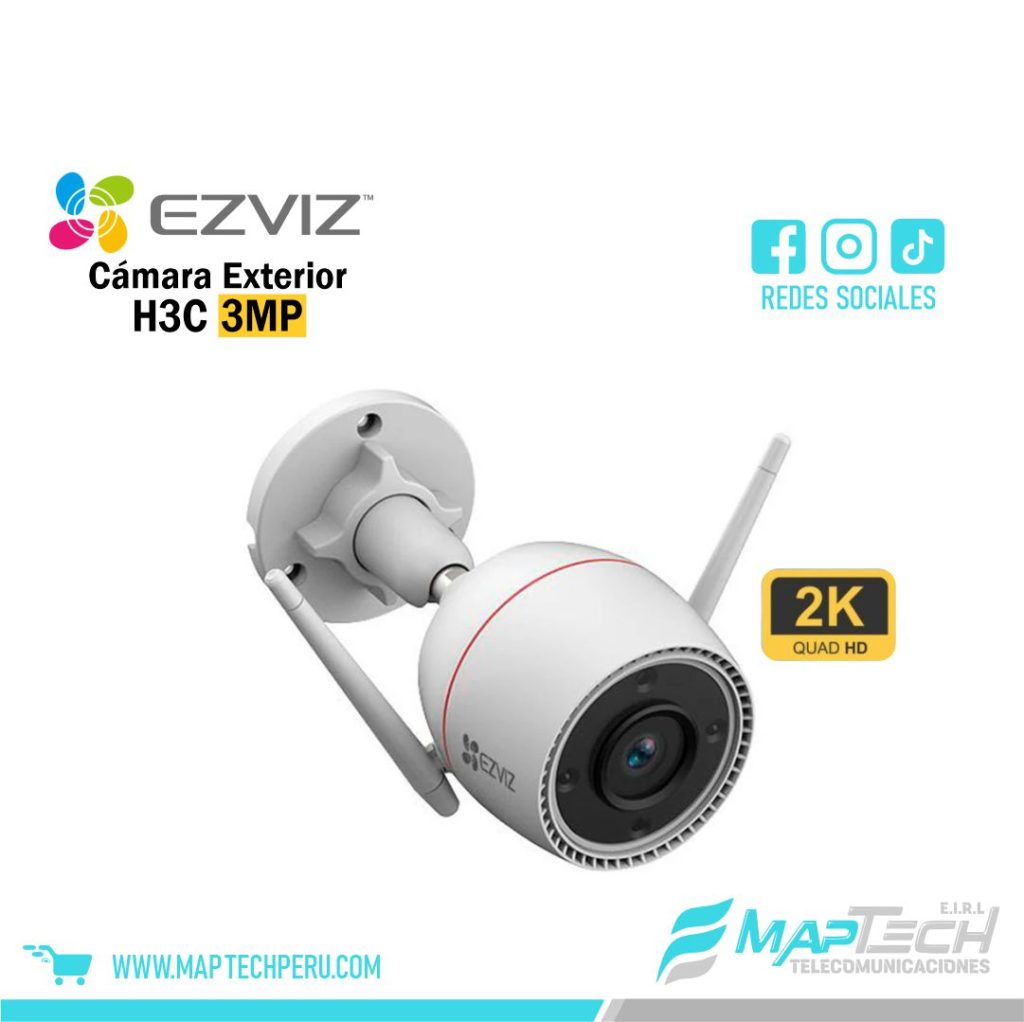 CAMARA IP WIFI EXTERIOR H3C 2K 3MP EZVIZ