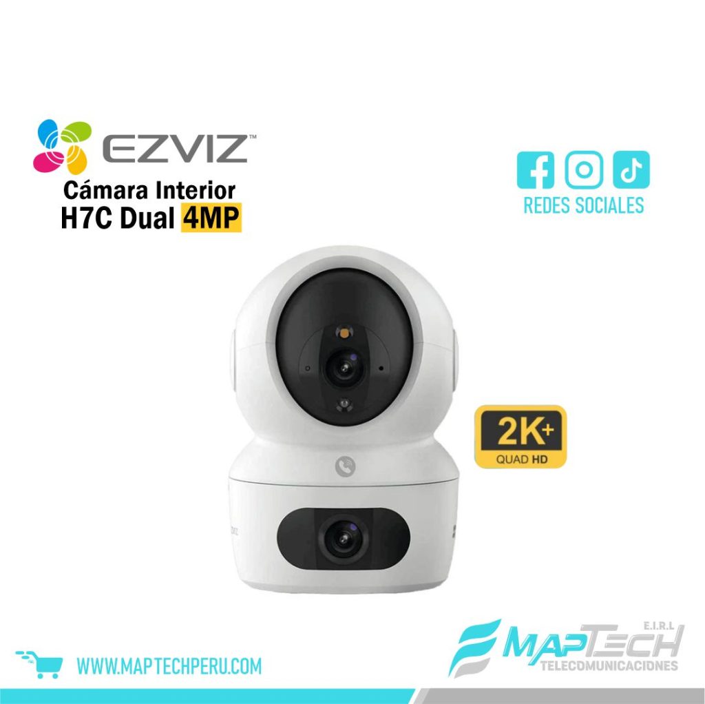 Camara Interior H7C DUAL 2K+ WIFI 4MP Doble lente Ezviz