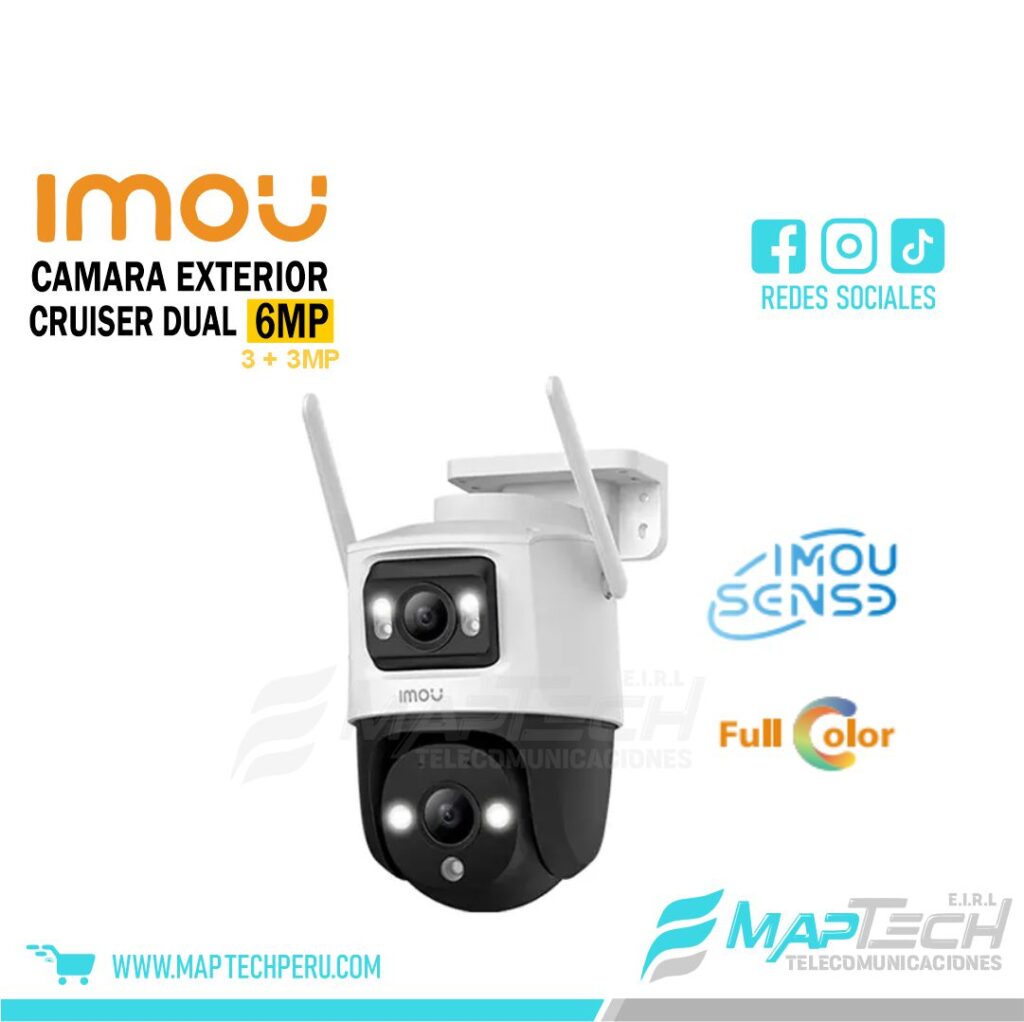 CAMARA IP EXT IMOU CRUISER DUAL LENS 2K 6MP