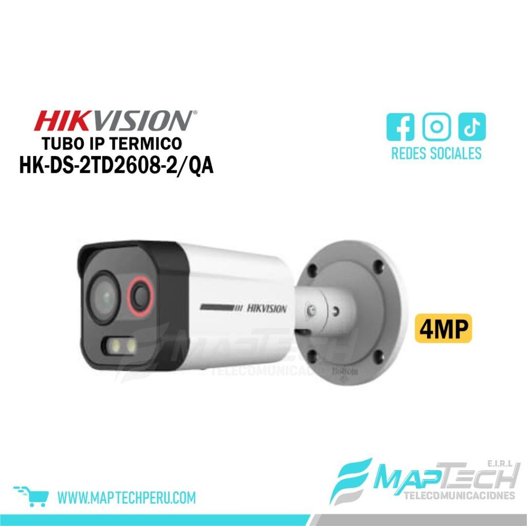 TUBO IP TERMICO BI-SPECTRUM 4MP HIKVISION