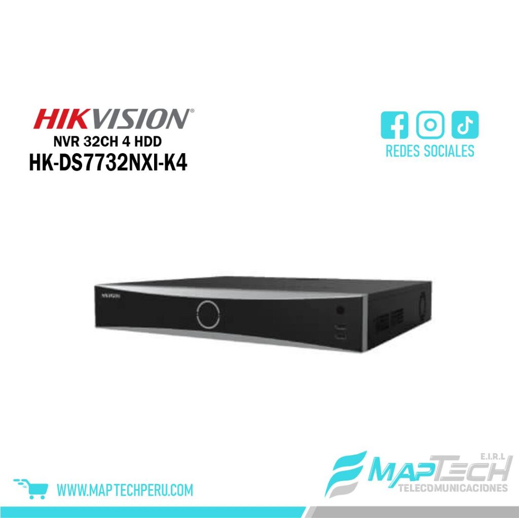 NVR 32CH HASTA 4 HDD SATA HIKVISION