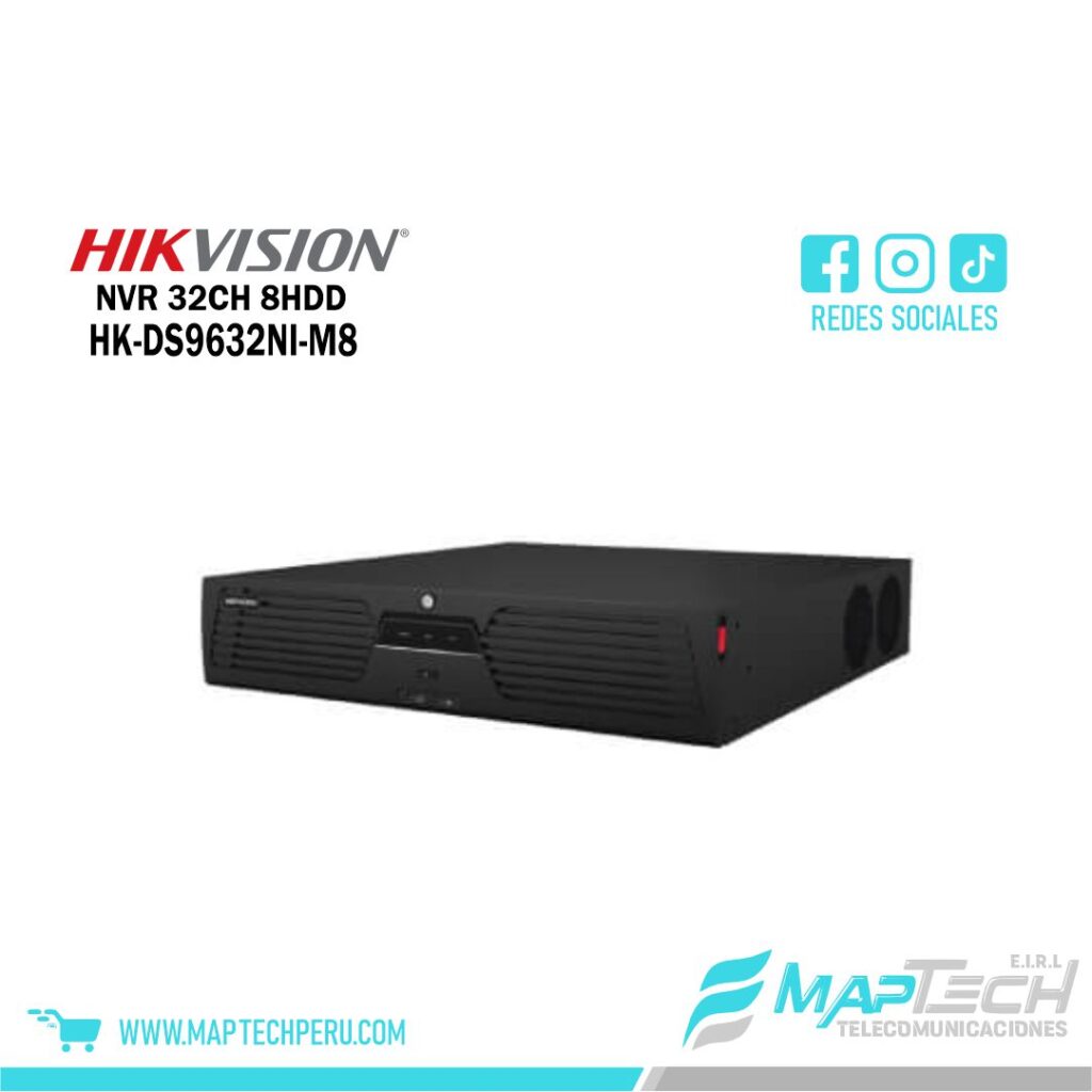 NVR 32CH HASTA 8 HDD HDMI HIKVISION