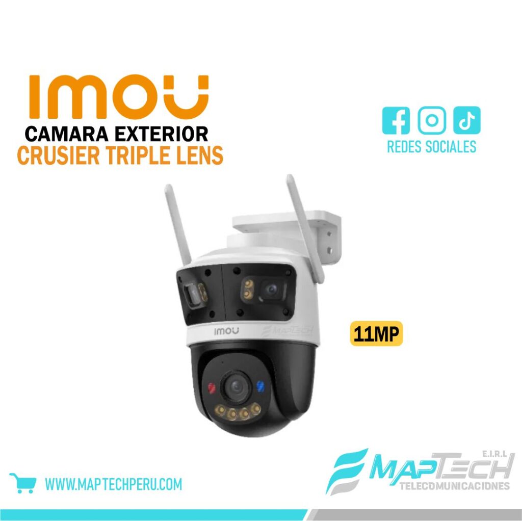 CAMARA IMOU CRUSIER LENTE TRIPLE 11MPX