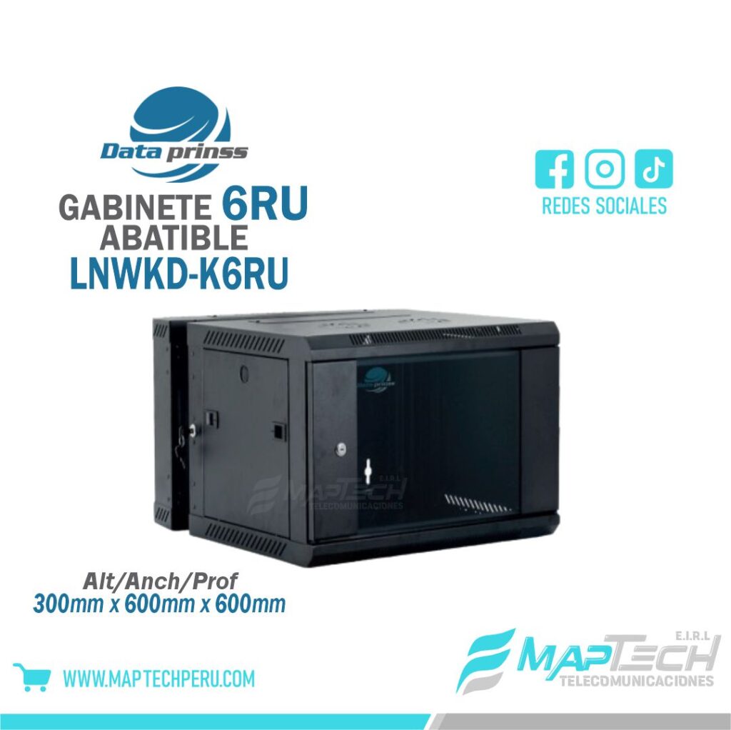 GABINETE ABATIBLE DE PARED 6RU 300X600X600 DATA PRINSS