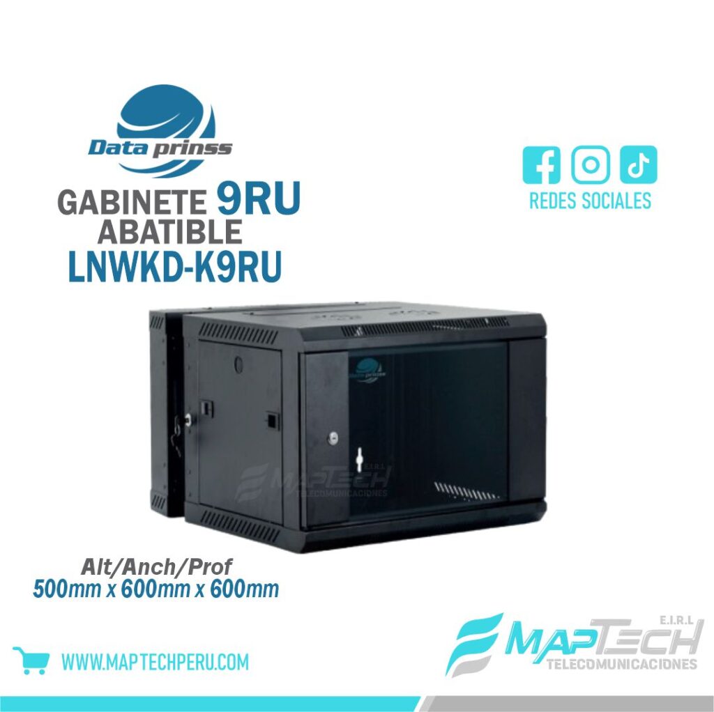 GABINETE ABATIBLE DE PARED 9RU 500x600x600 DATA PRINSS