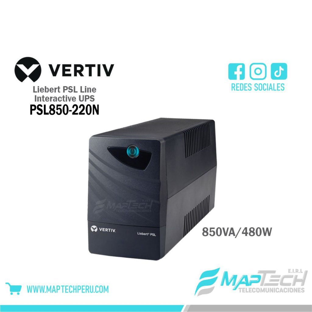 Liebert PSL Line Interactive UPS 850VA/480W 220V VERTIV