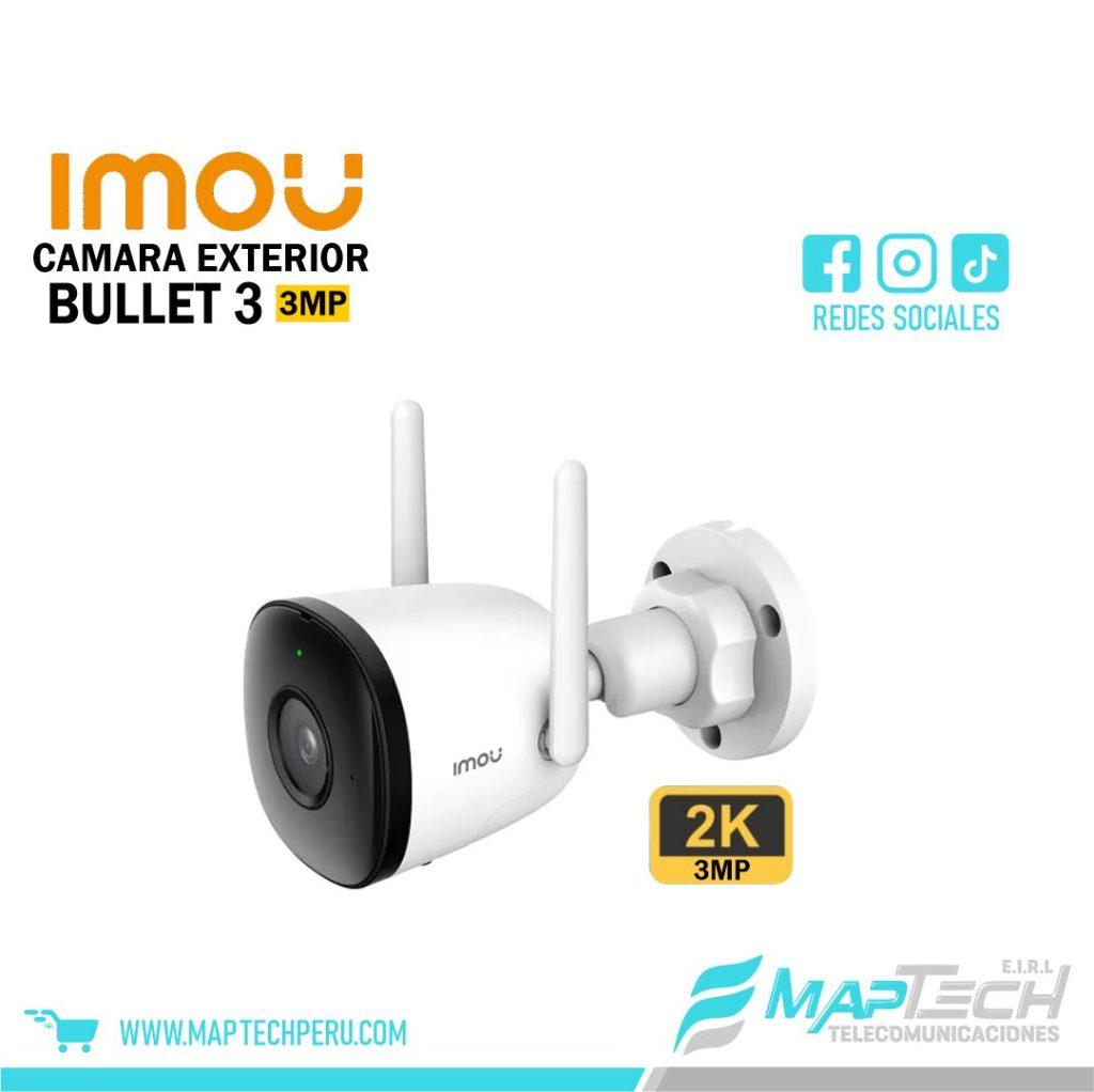 CAMARA BULLET 3 3MP 2.8MM DOBLE VIA IMOU