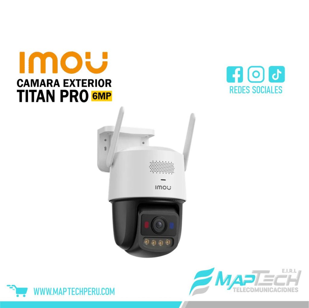 CAMARA EXTERIOR TITAN PRO 6MP WIFI POE USO EXTERIOR IMOU