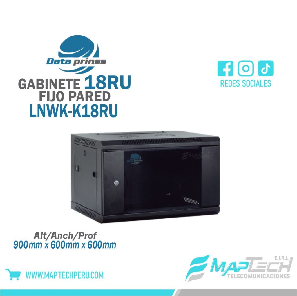 Gabinete de Pared fijo 18RU 60×60 DATAPRINSS