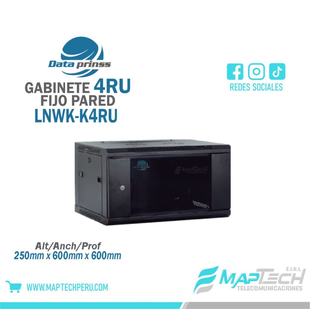 Gabinete de Pared fijo 4RU 60x60 DATAPRINSS