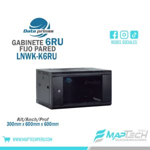 Gabinete de Pared fijo 6RU 60x60 DATAPRINSS