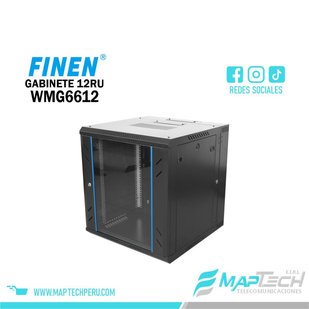 Gabinete de Pared 12RU 635 x 600 x 500+100mm FINEN