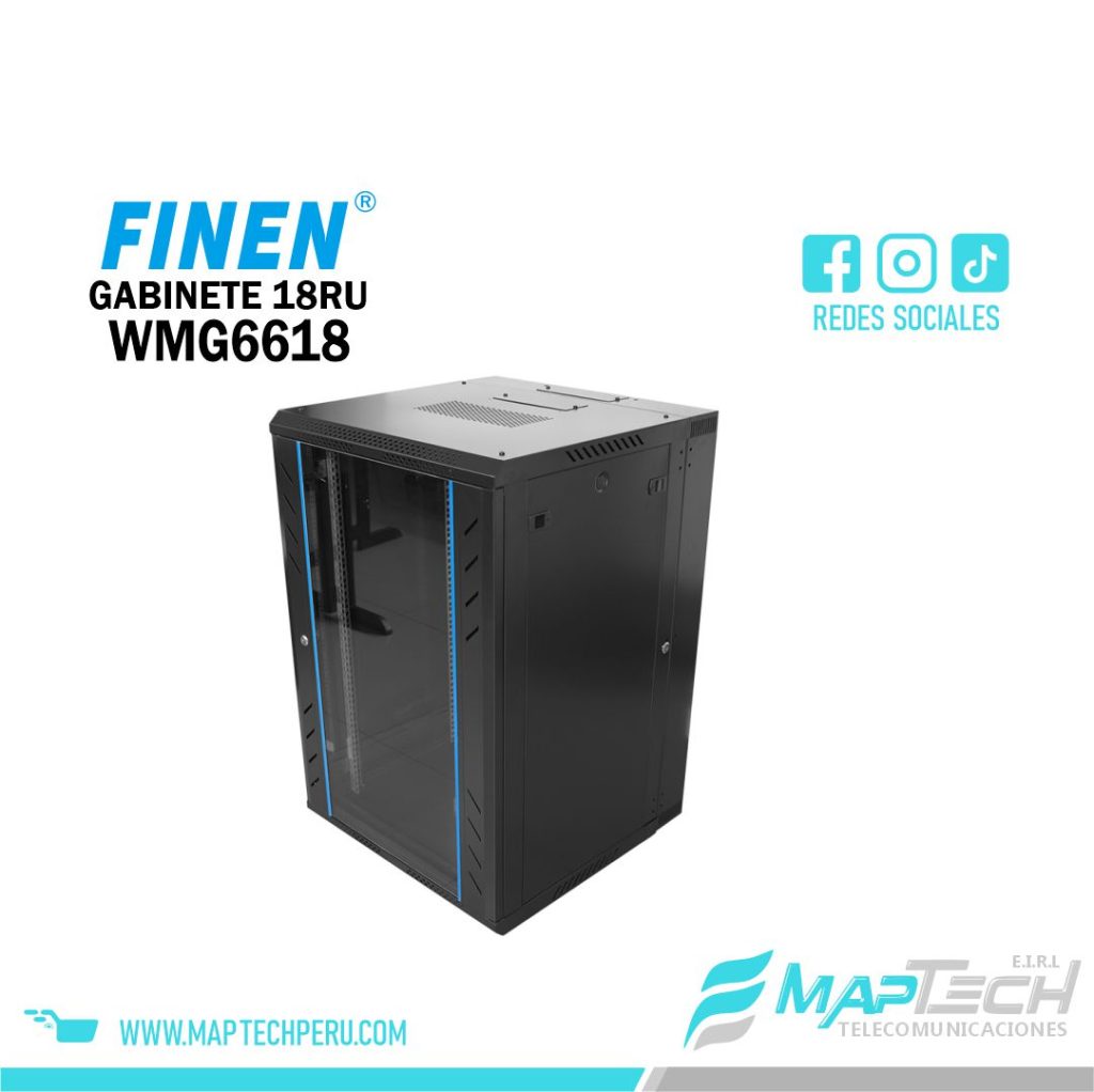 Gabinete de Pared 18RU 901 x 600 x 500 FINEN
