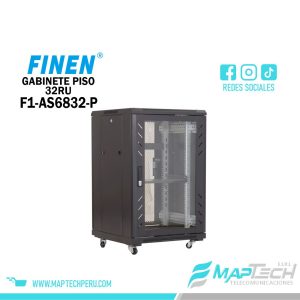 Gabinete de Piso 32RU 1,609 x 600 x 800mm FINEN