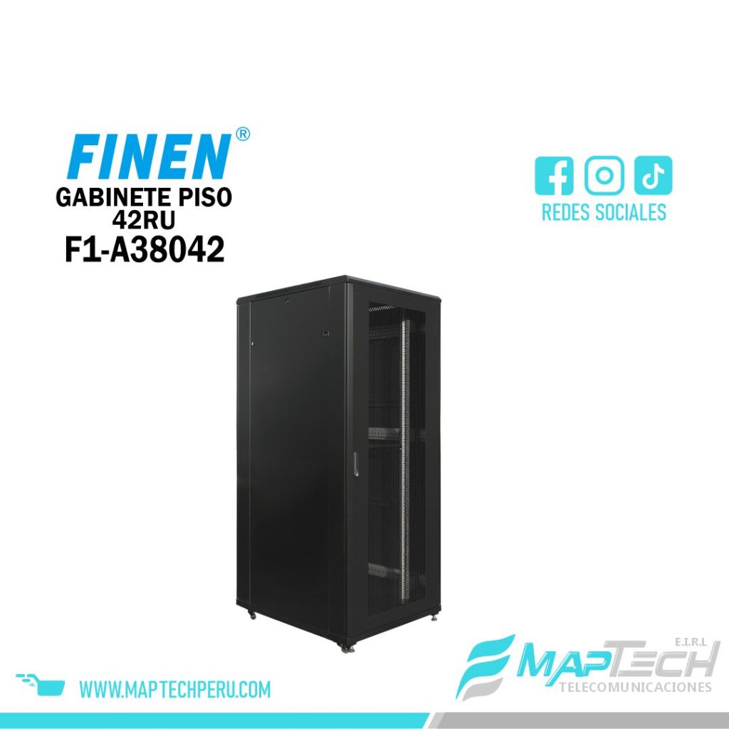 Gabinete de Piso 42RU 2,054 x 800 x 1000mm FINEN