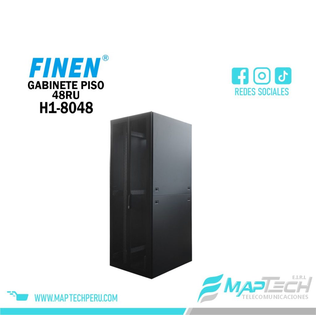 Gabinete de Piso 48RU 2,200 x 800 x 1,000mm FINEN